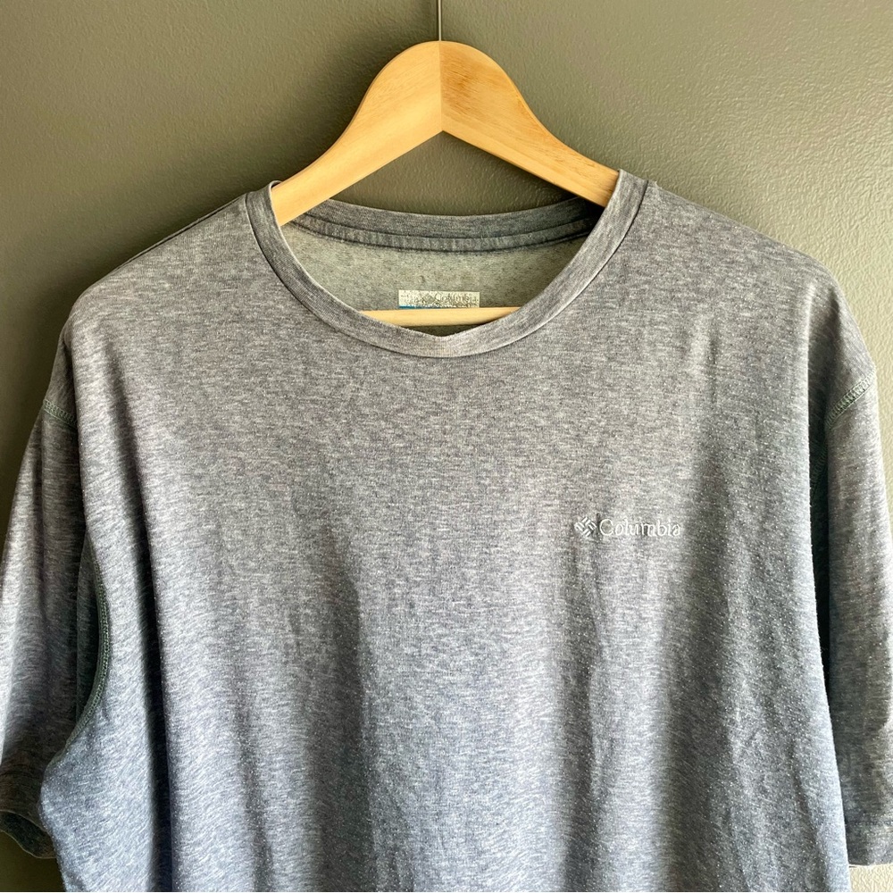 Columbia Mens Short Sleeve Crew Neck Embroidered Logo Tee Shirt Size XL - Picture 3 of 5